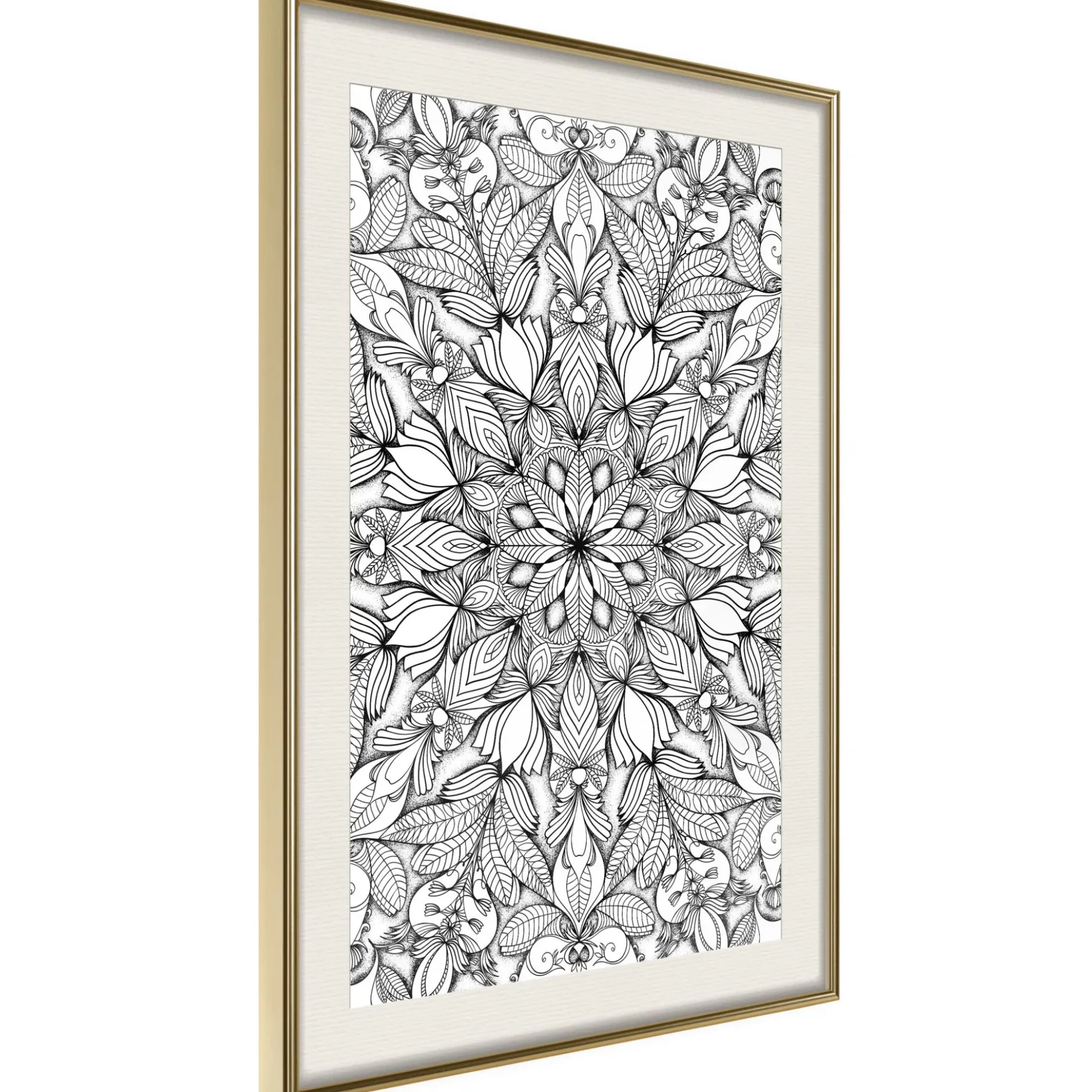 Poster 'Colourless Mandala'