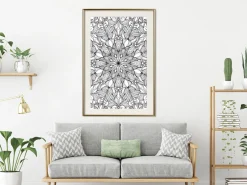 Poster 'Colourless Mandala'