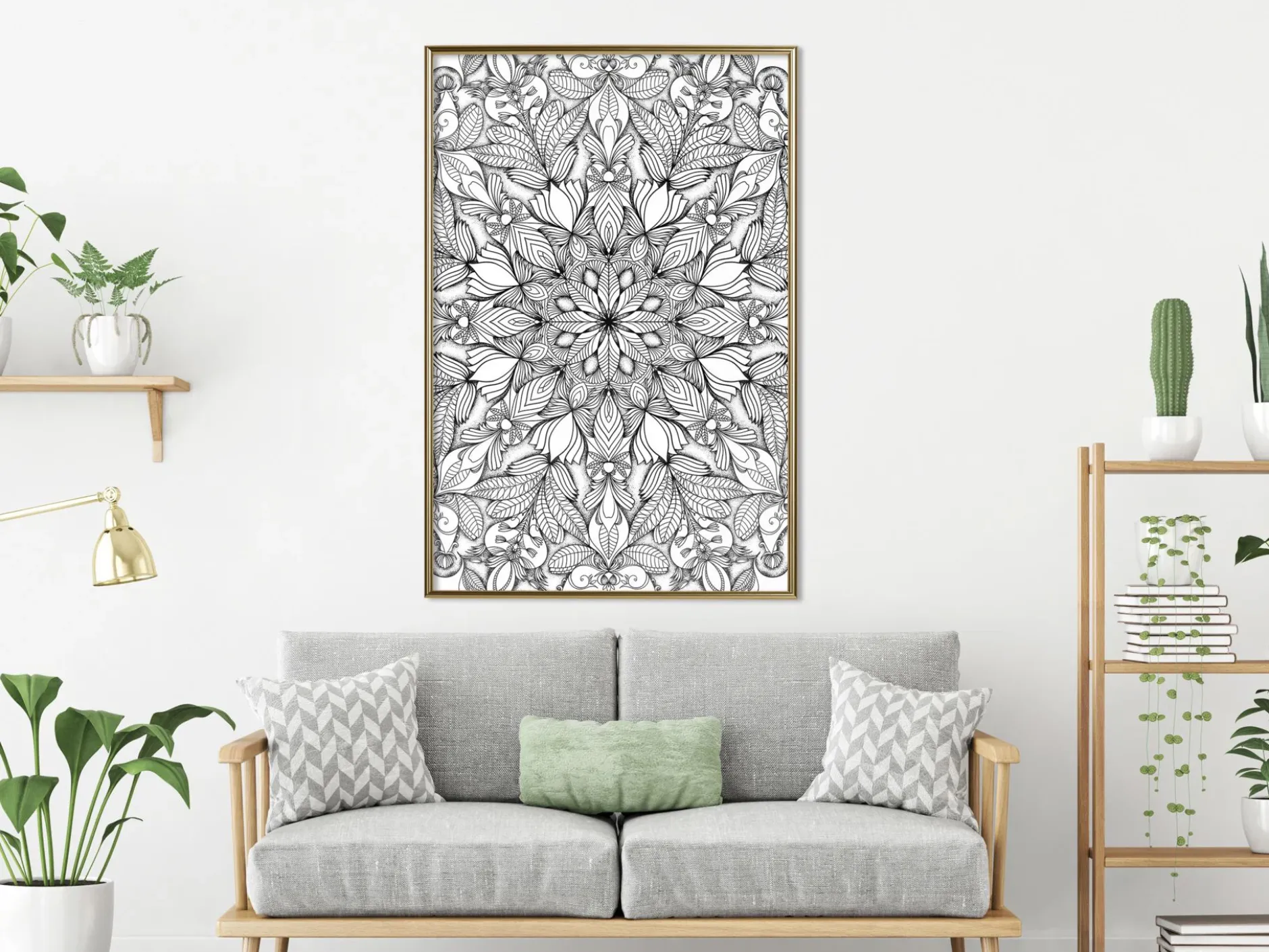 Poster 'Colourless Mandala'
