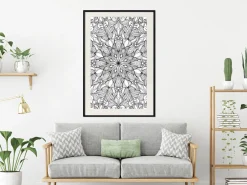 Poster 'Colourless Mandala'