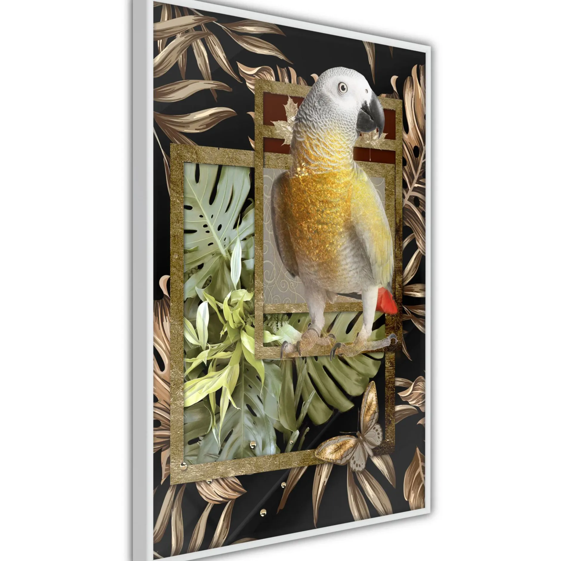 Poster 'Composition with Gold Parrot'