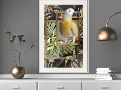 Poster 'Composition with Gold Parrot'