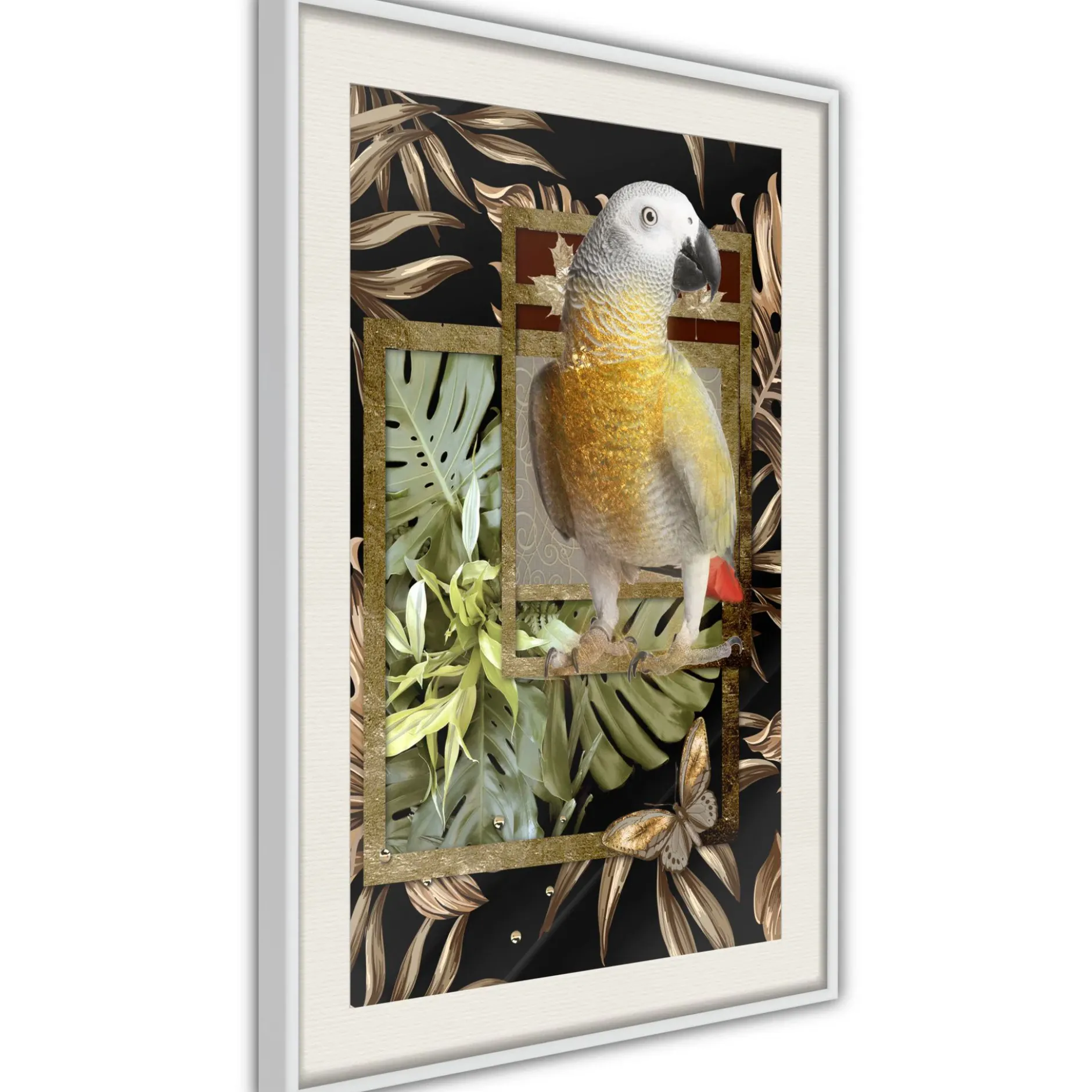 Poster 'Composition with Gold Parrot'