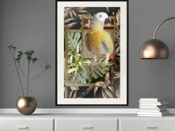 Poster 'Composition with Gold Parrot'