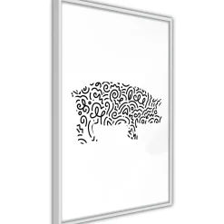 Poster 'Curly Pig'