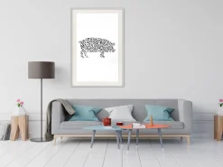 Poster 'Curly Pig'