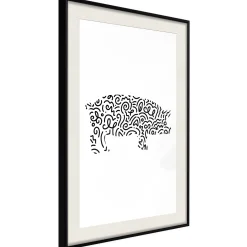 Poster 'Curly Pig'
