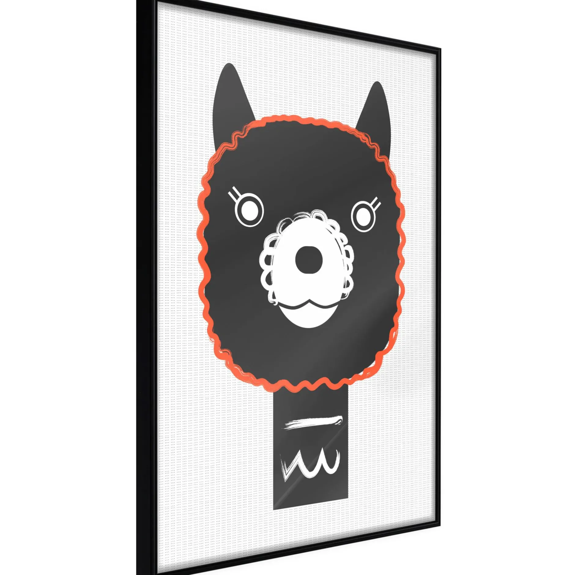 Poster 'Decorative Alpaca'