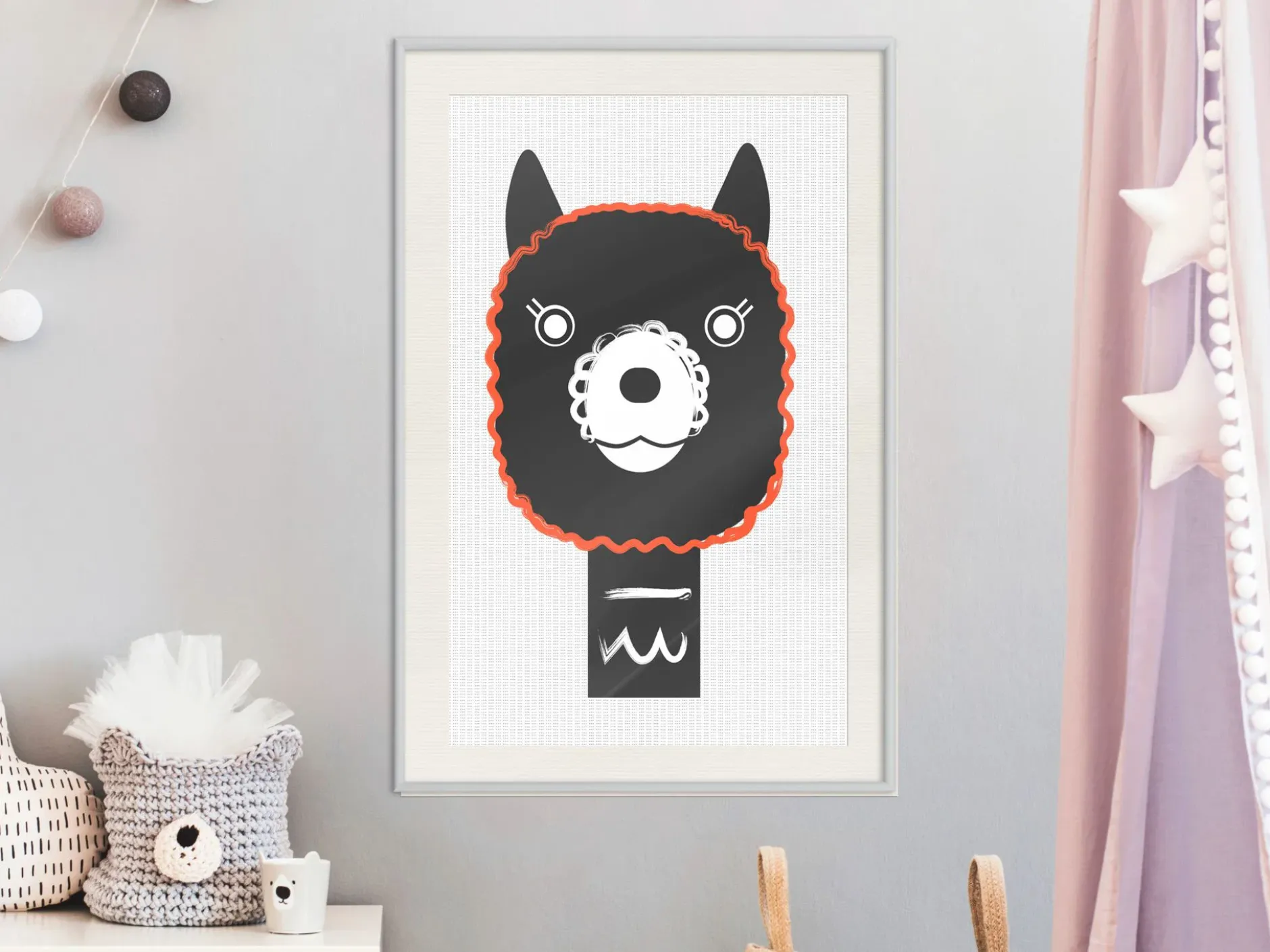 Poster 'Decorative Alpaca'