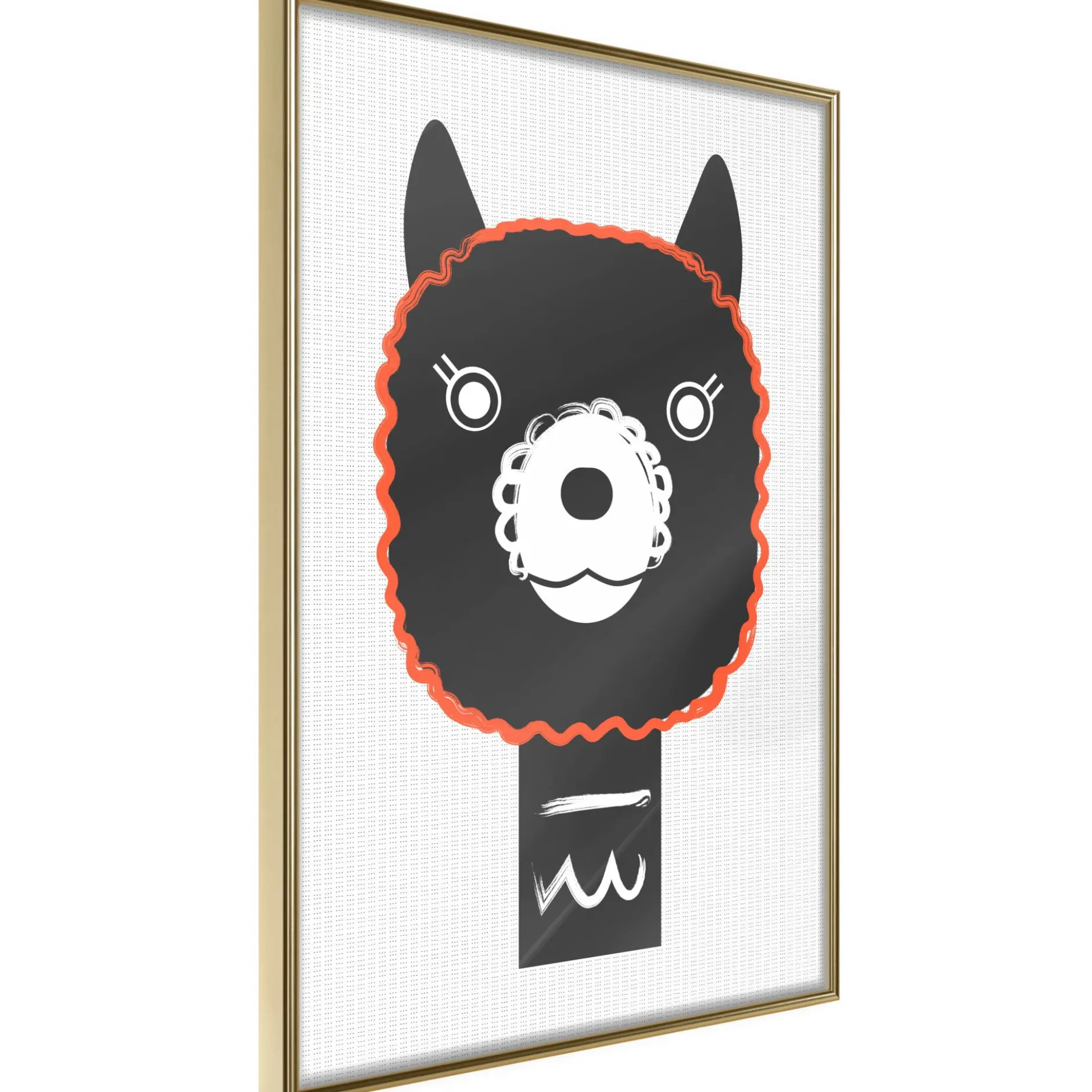 Poster 'Decorative Alpaca'