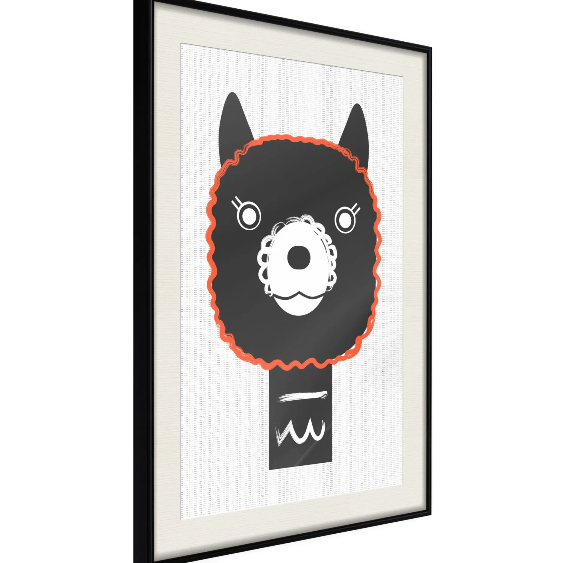 Poster 'Decorative Alpaca'