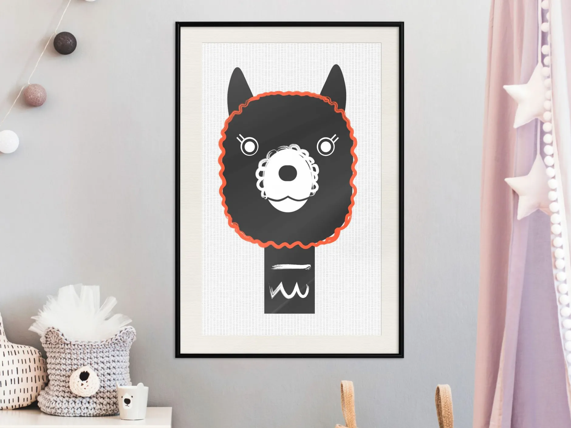 Poster 'Decorative Alpaca'