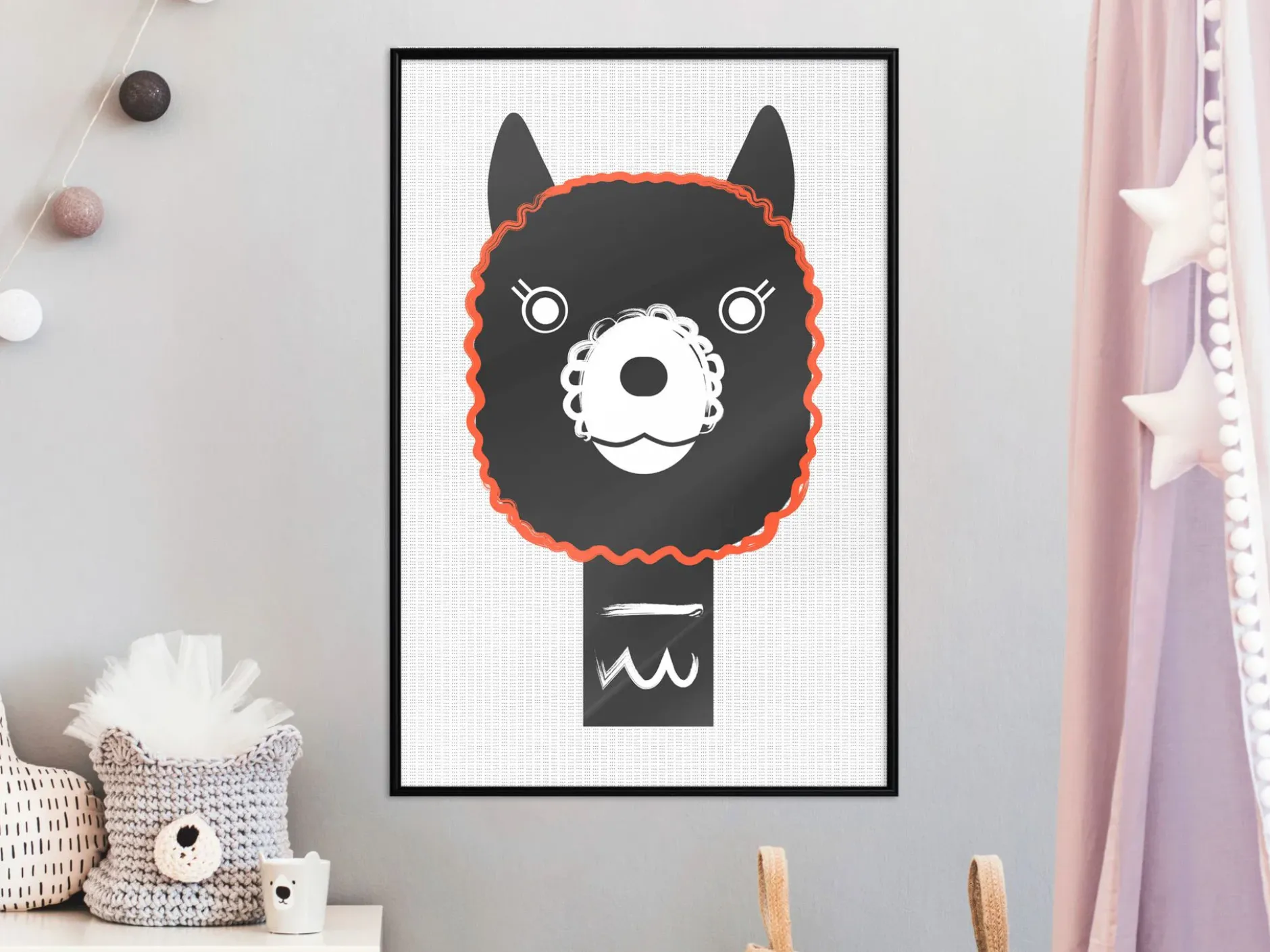 Poster 'Decorative Alpaca'