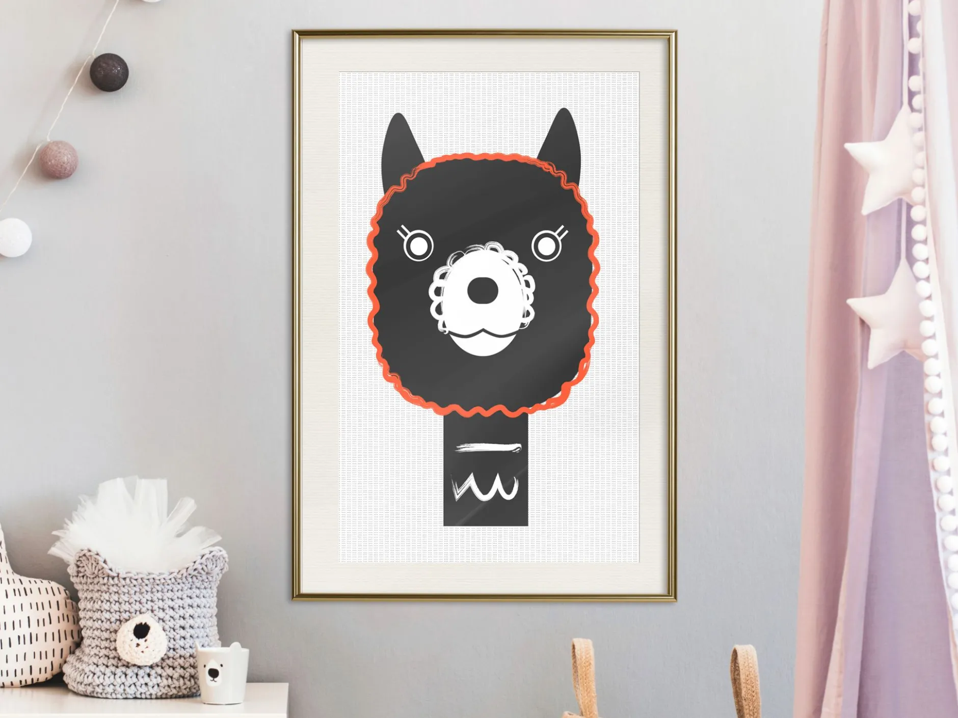 Poster 'Decorative Alpaca'