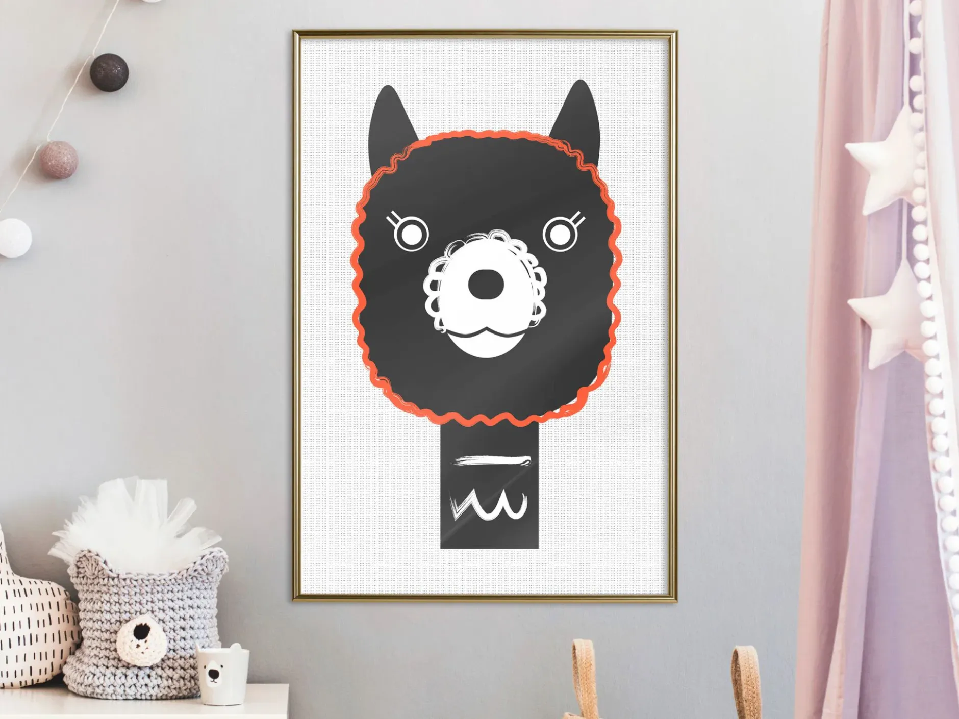 Poster 'Decorative Alpaca'