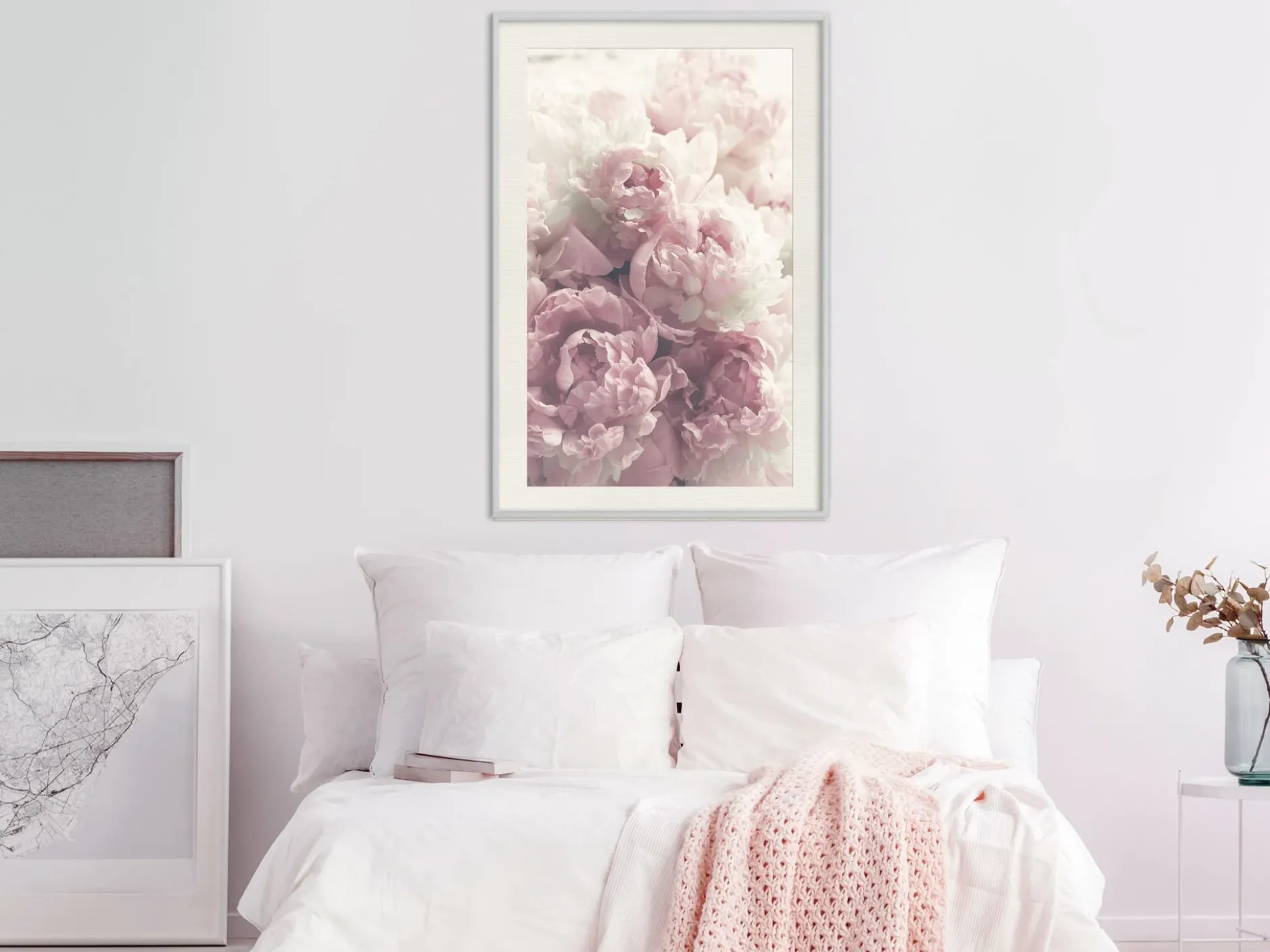 Poster 'Delicate Peonies'