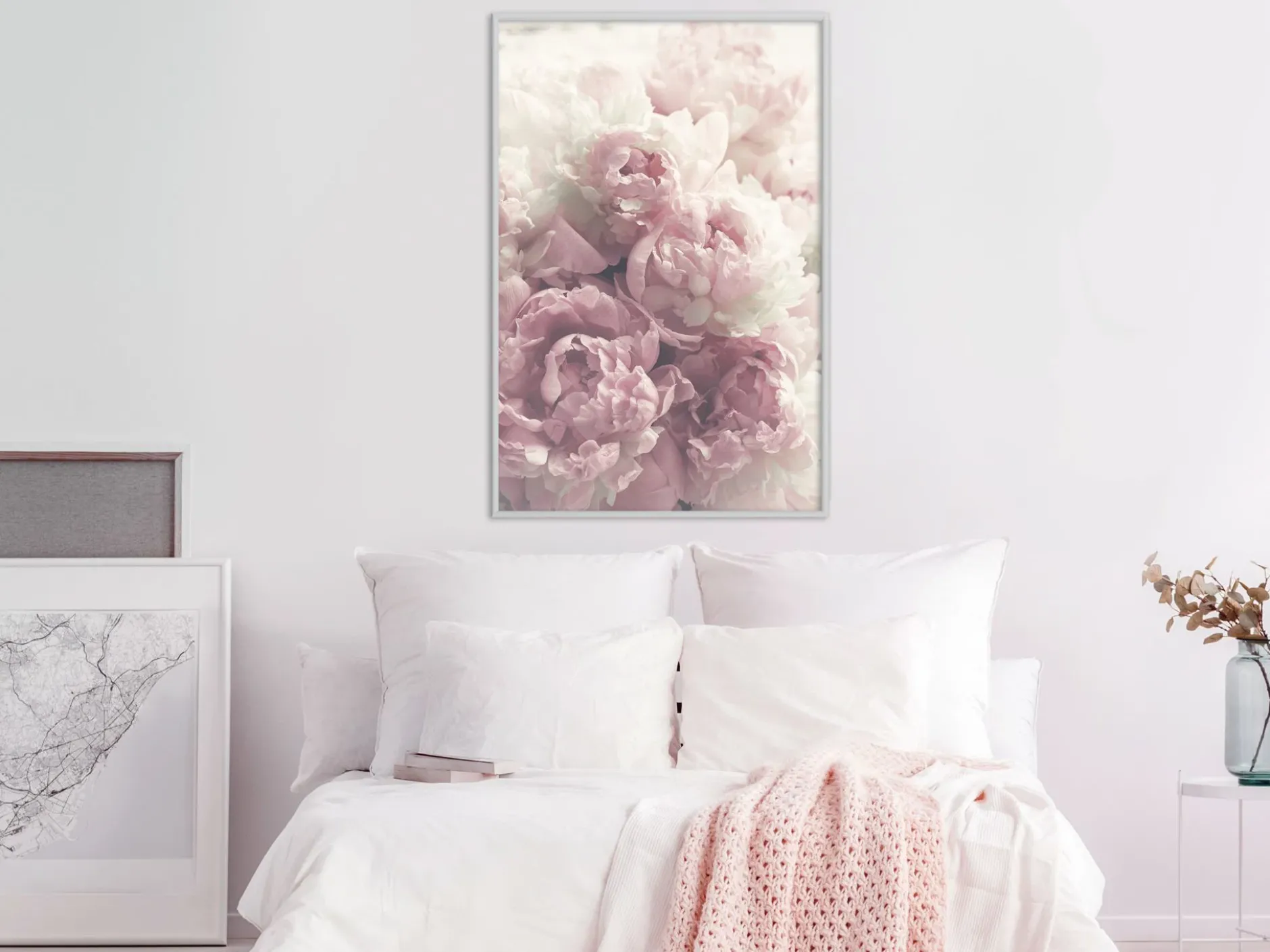 Poster 'Delicate Peonies'