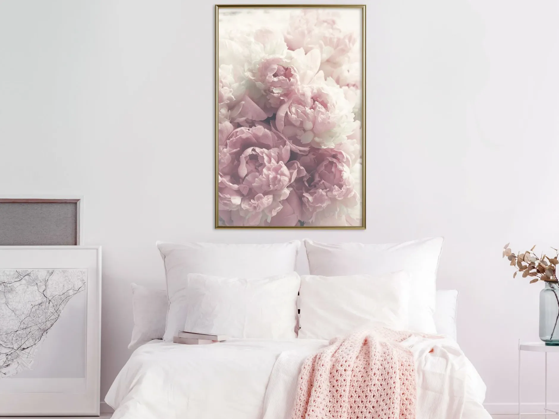 Poster 'Delicate Peonies'