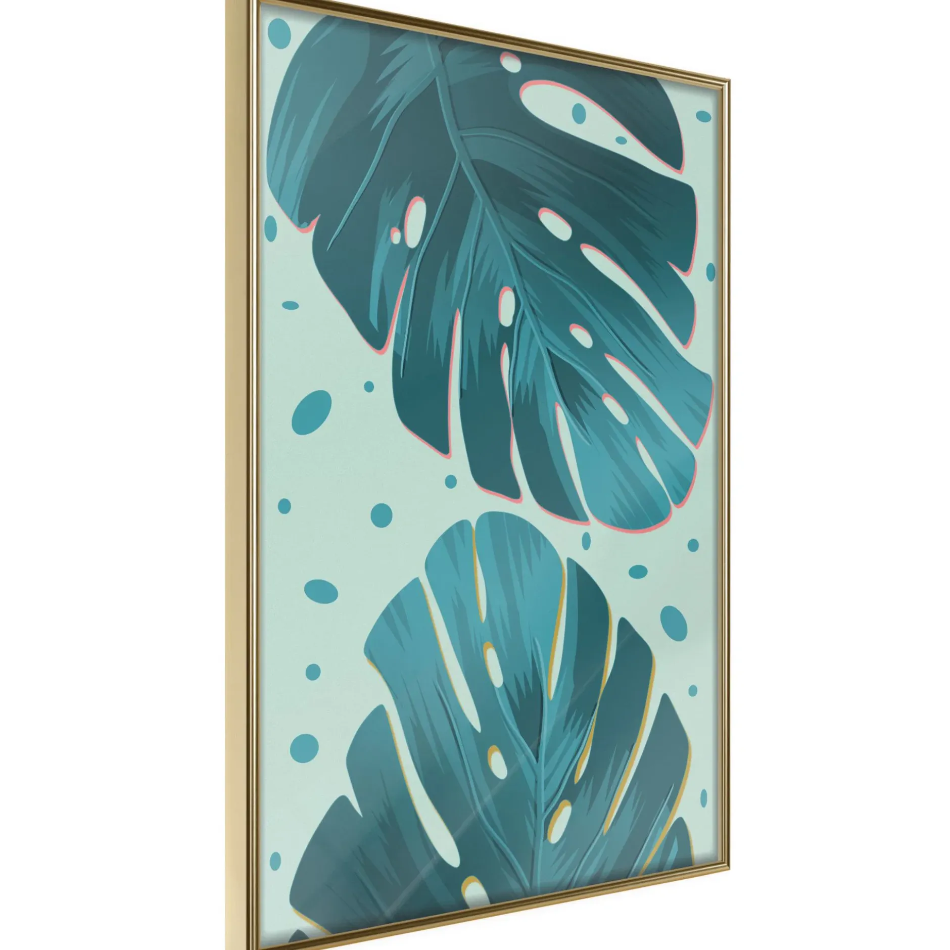 Poster 'Dewy Leaves'
