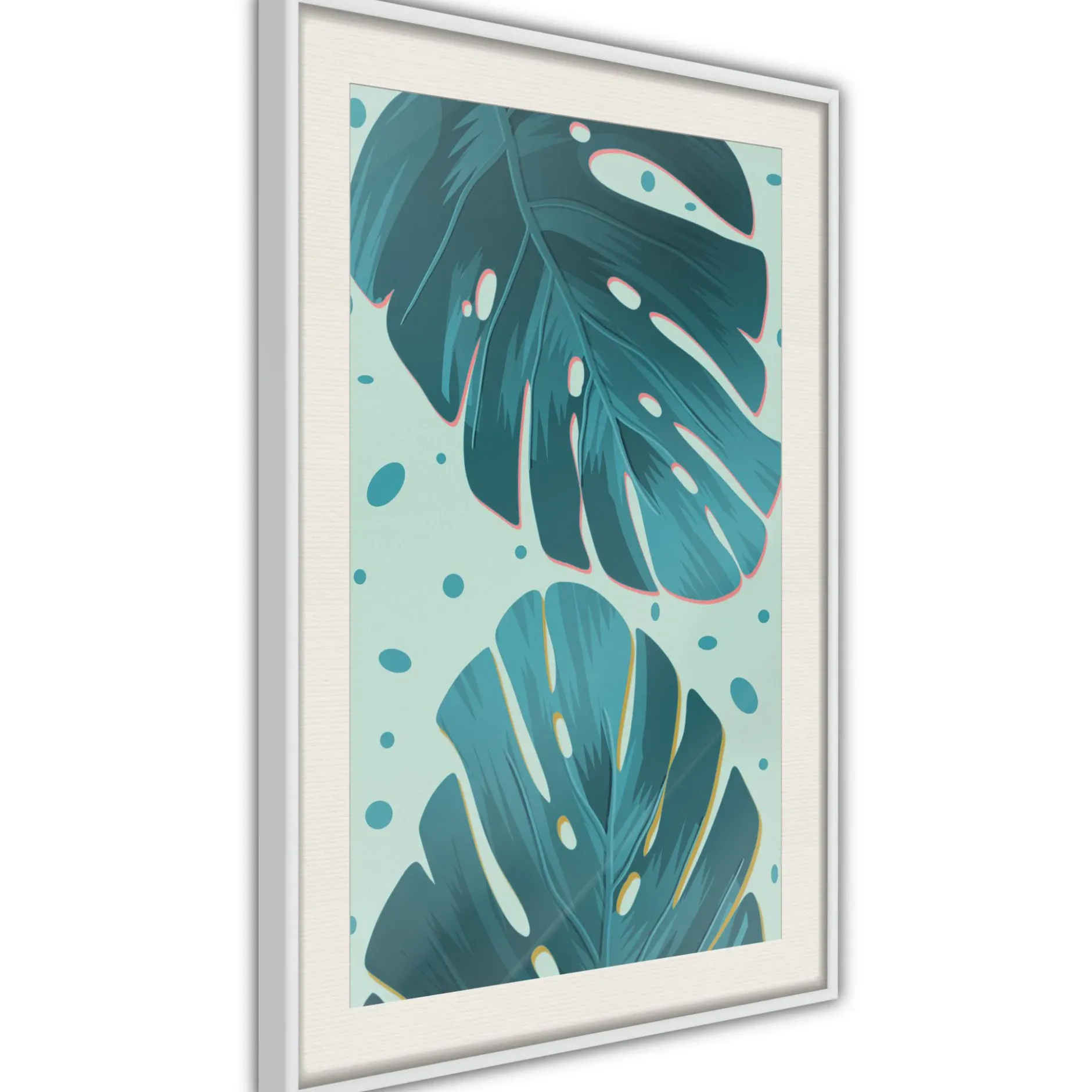 Poster 'Dewy Leaves'
