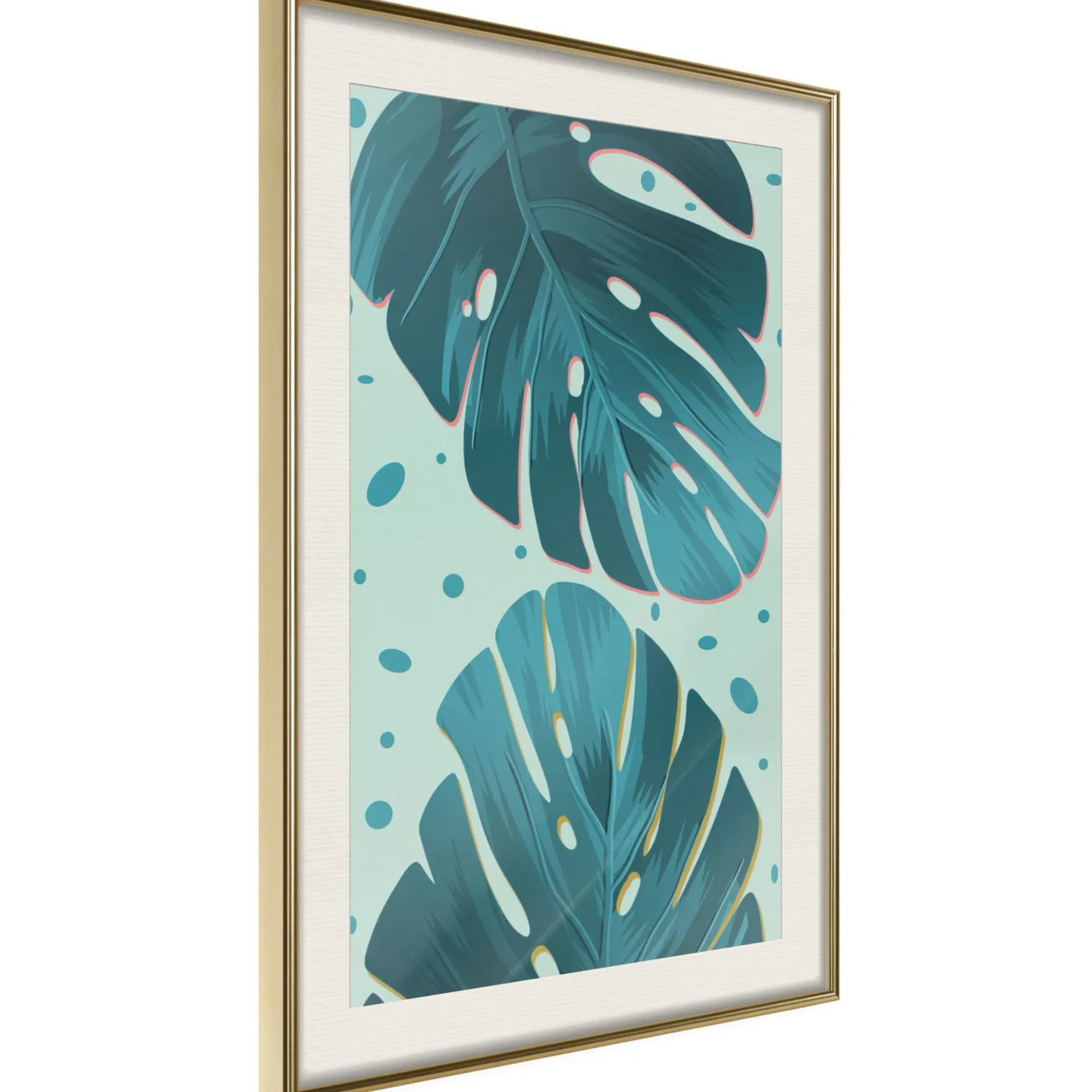 Poster 'Dewy Leaves'