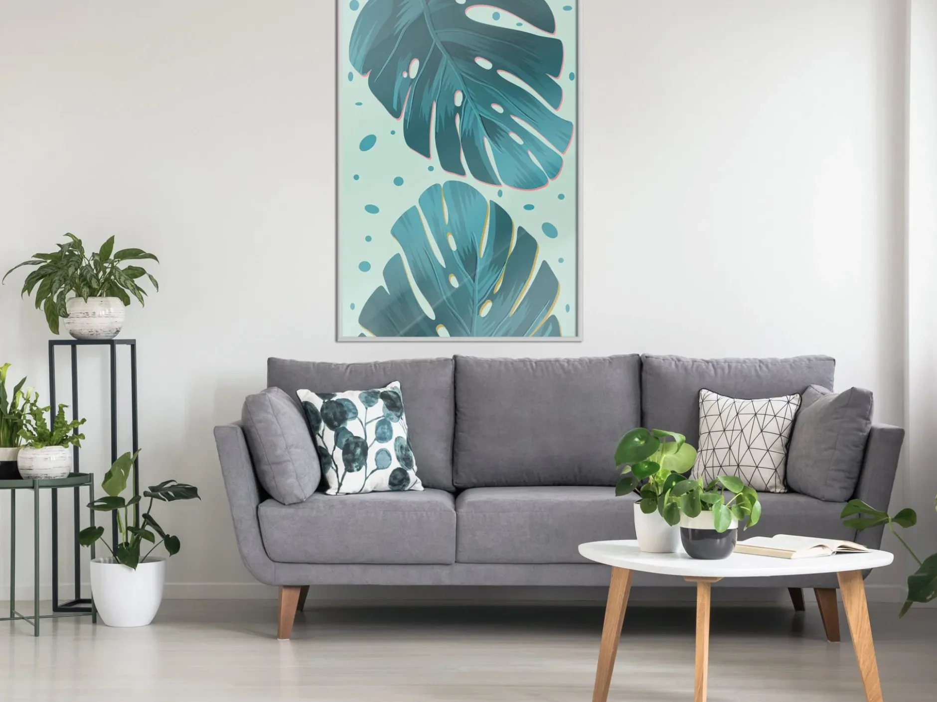 Poster 'Dewy Leaves'