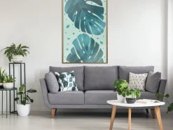 Poster 'Dewy Leaves'