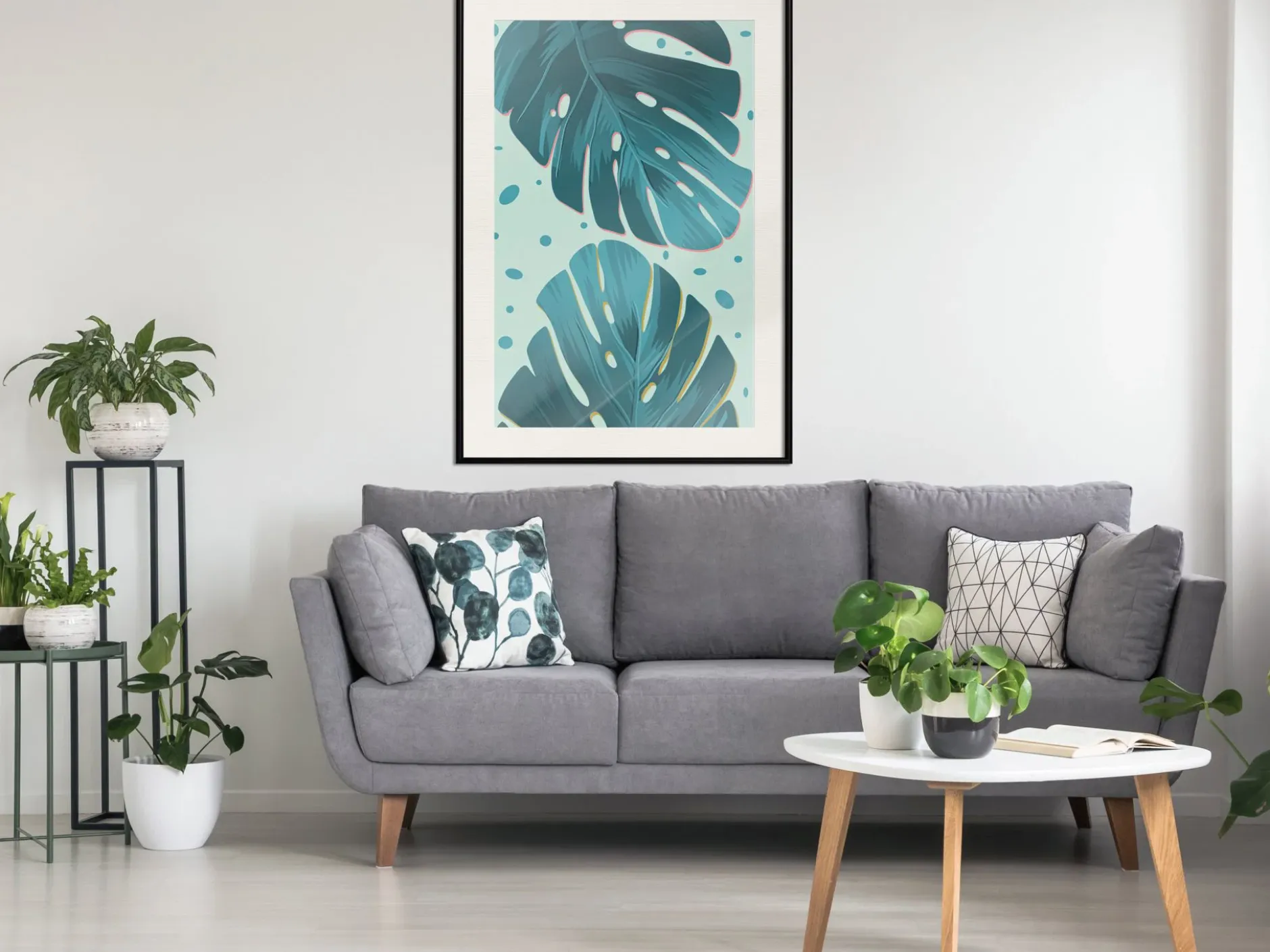 Poster 'Dewy Leaves'