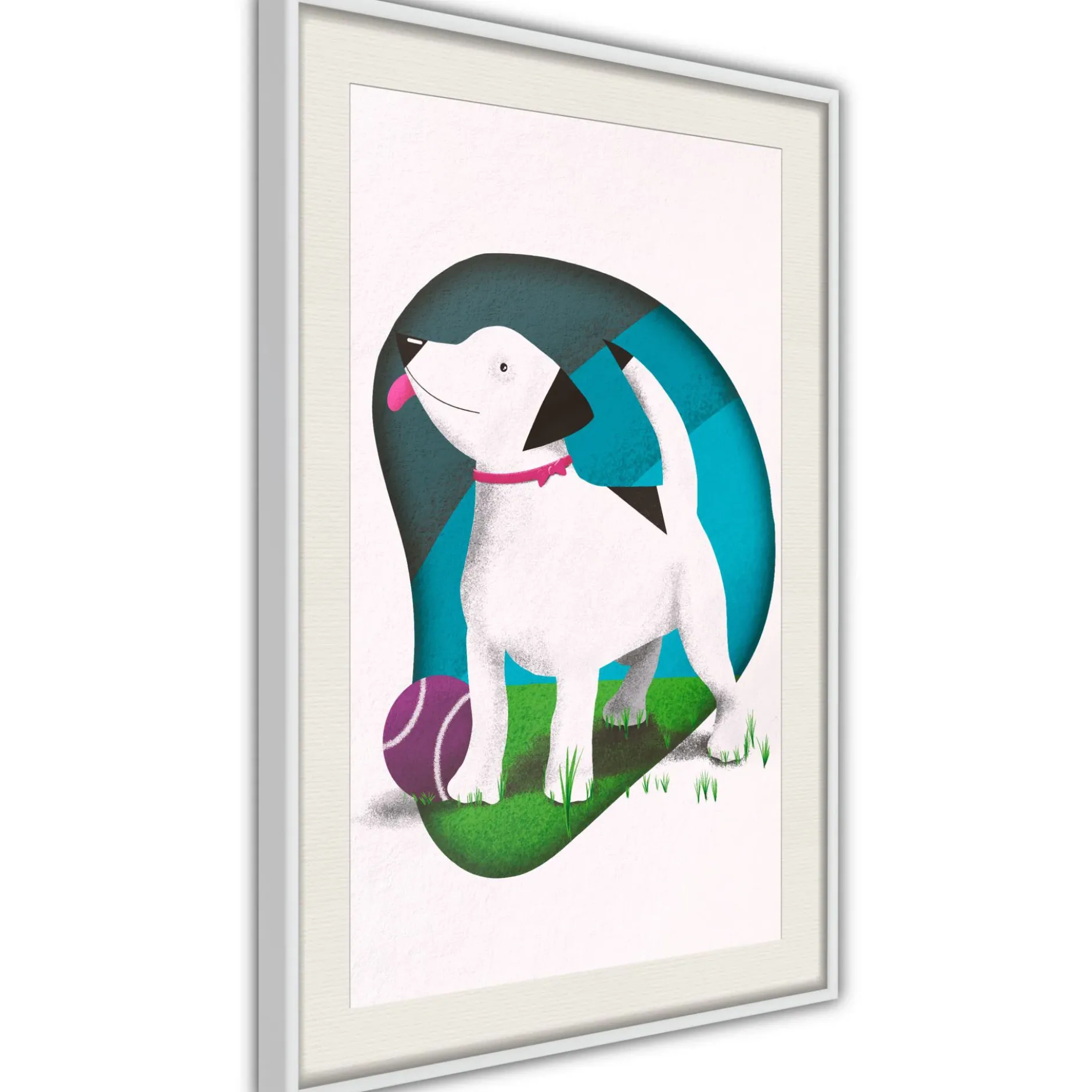 Poster 'Dog and Ball'