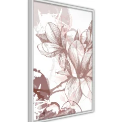 Poster 'Drawn Flower'