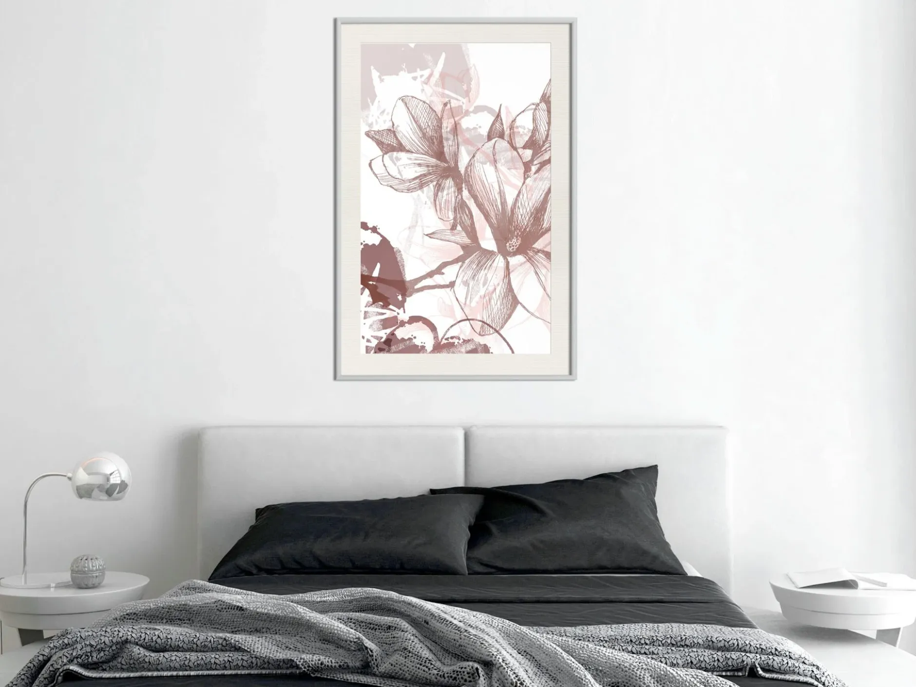 Poster 'Drawn Flower'