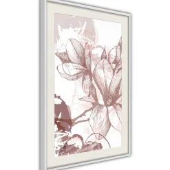 Poster 'Drawn Flower'