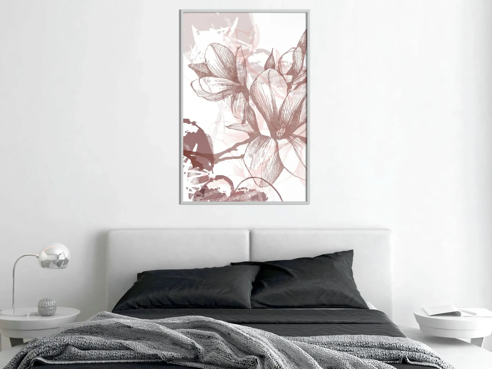 Poster 'Drawn Flower'