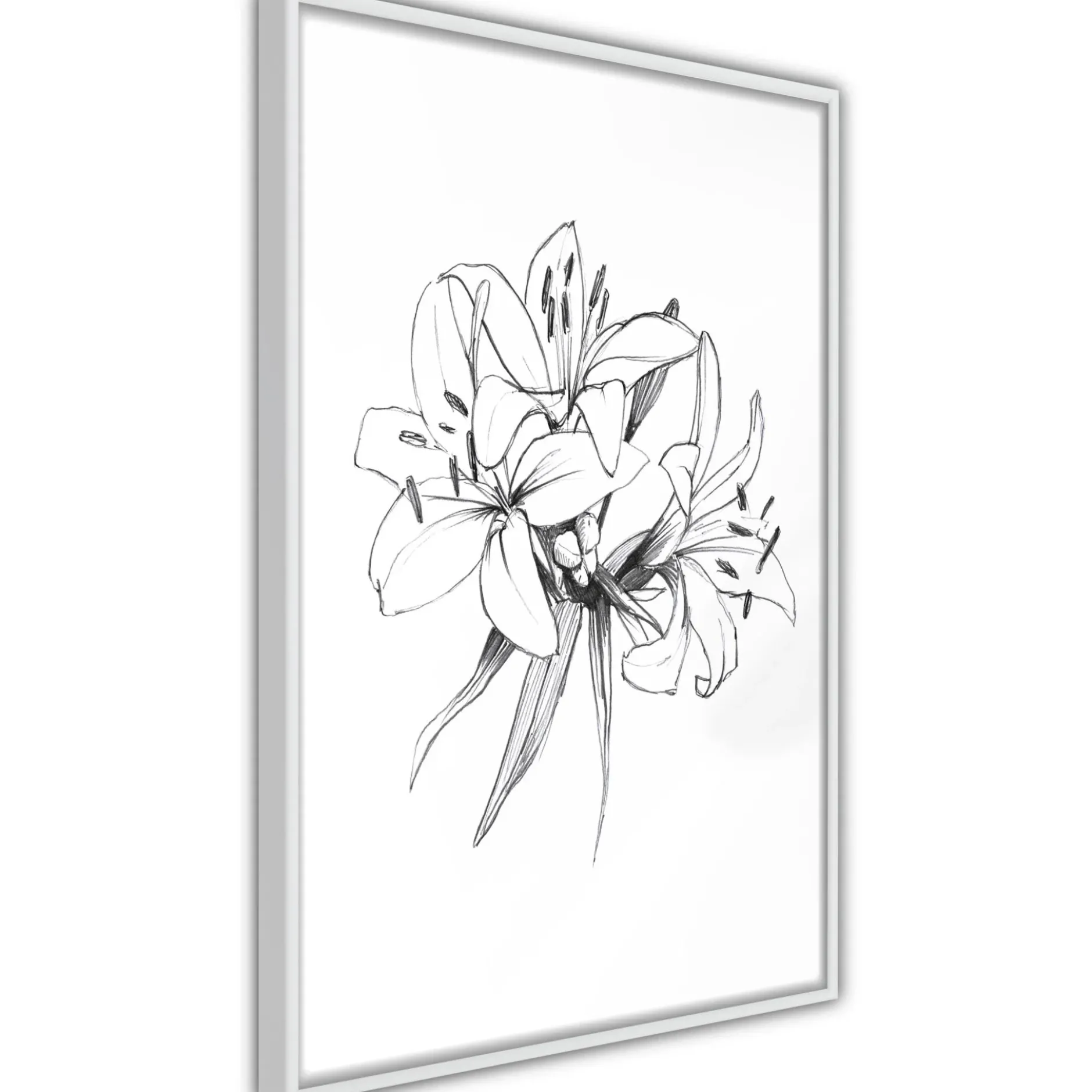 Poster 'Drawn Flowers'