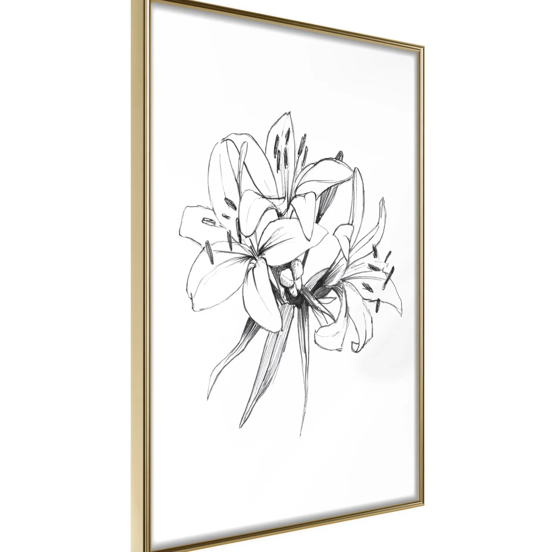 Poster 'Drawn Flowers'