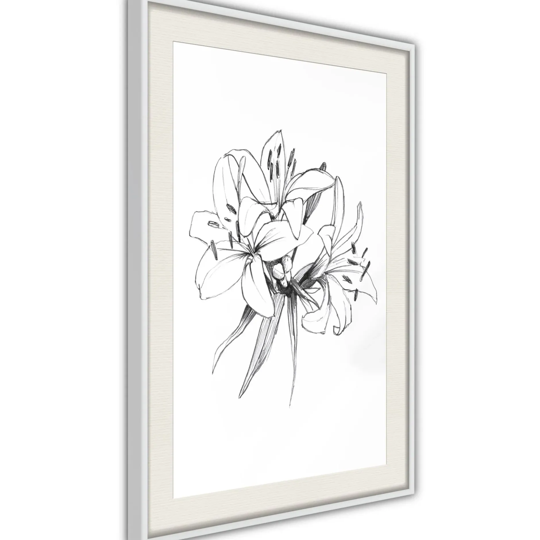 Poster 'Drawn Flowers'