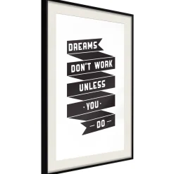Poster 'Dreams don't work'