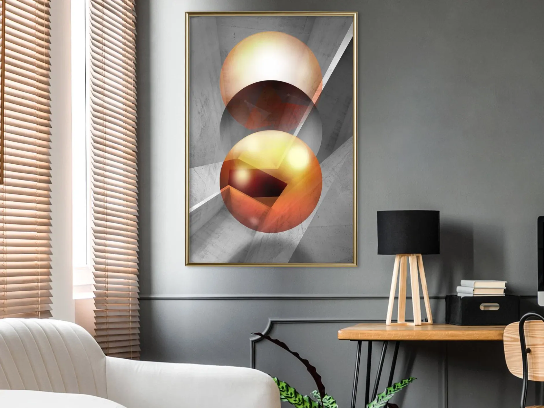 Poster 'Enchanted Globes'