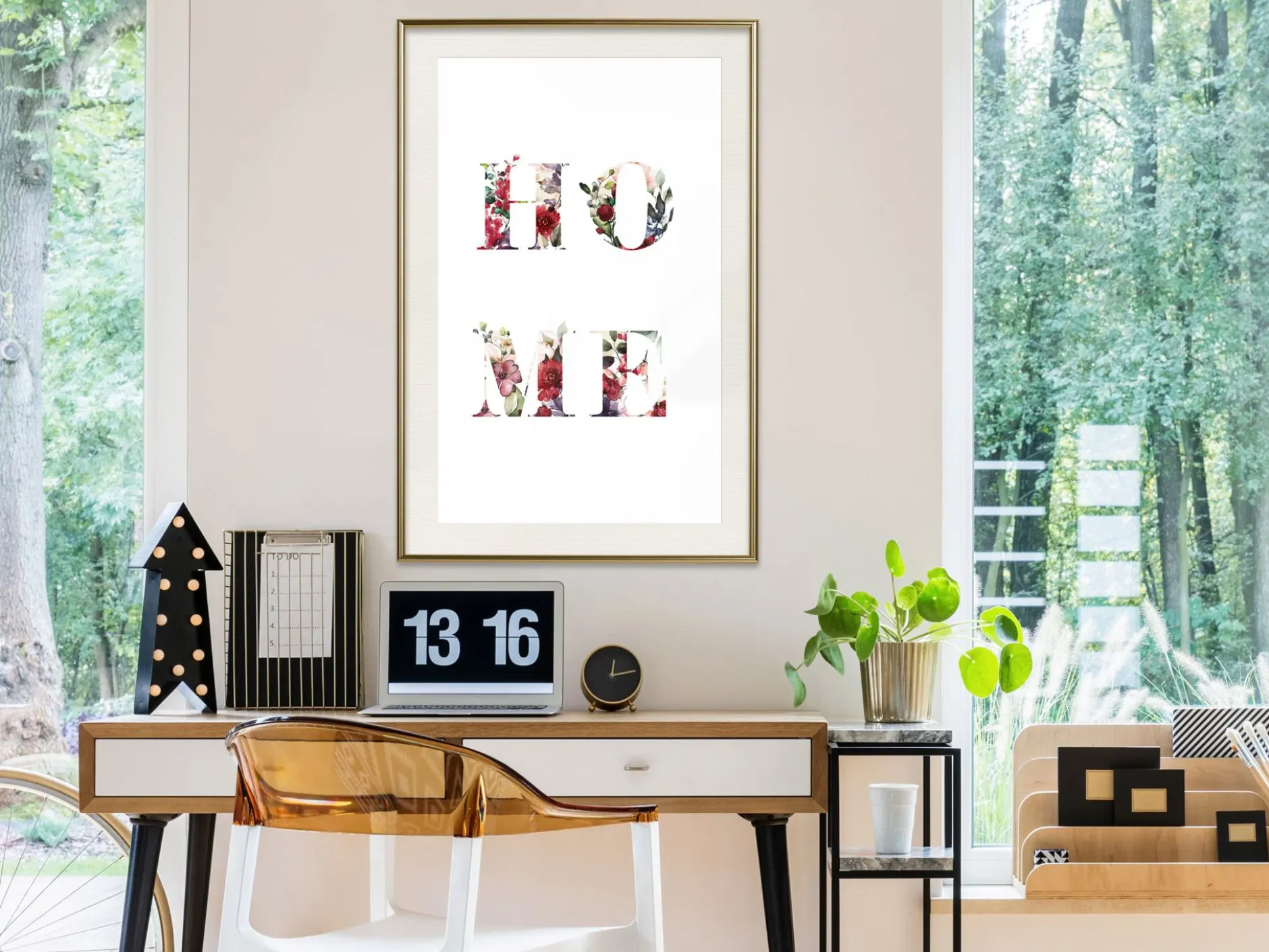 Poster 'Home in Flowers'