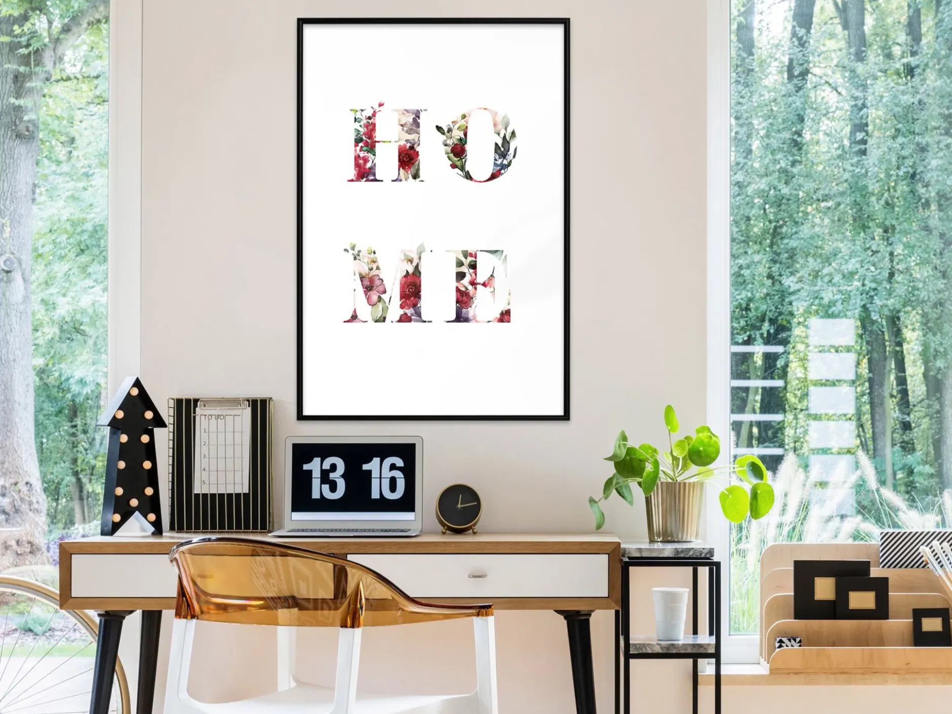 Poster 'Home in Flowers'