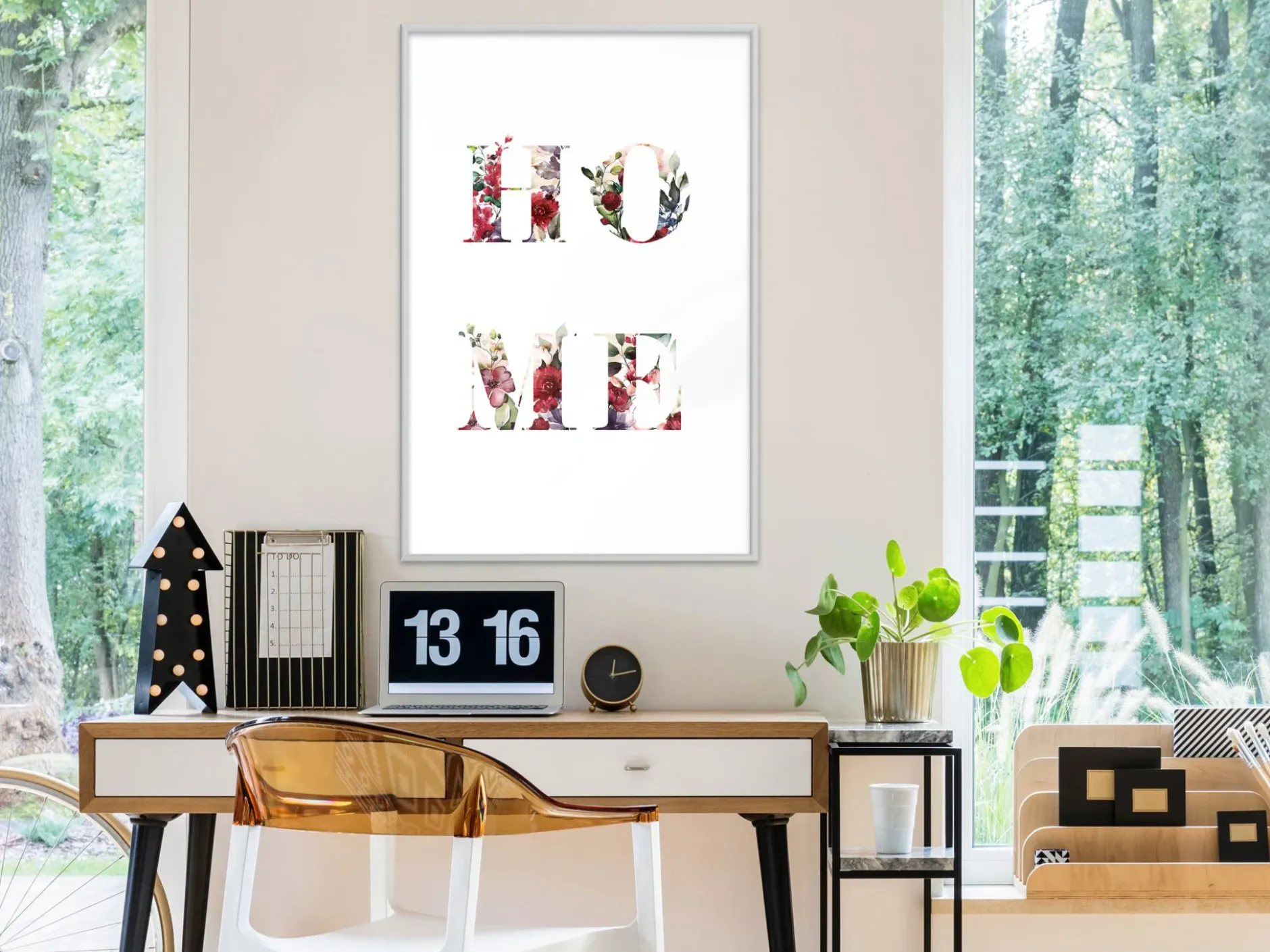 Poster 'Home in Flowers'