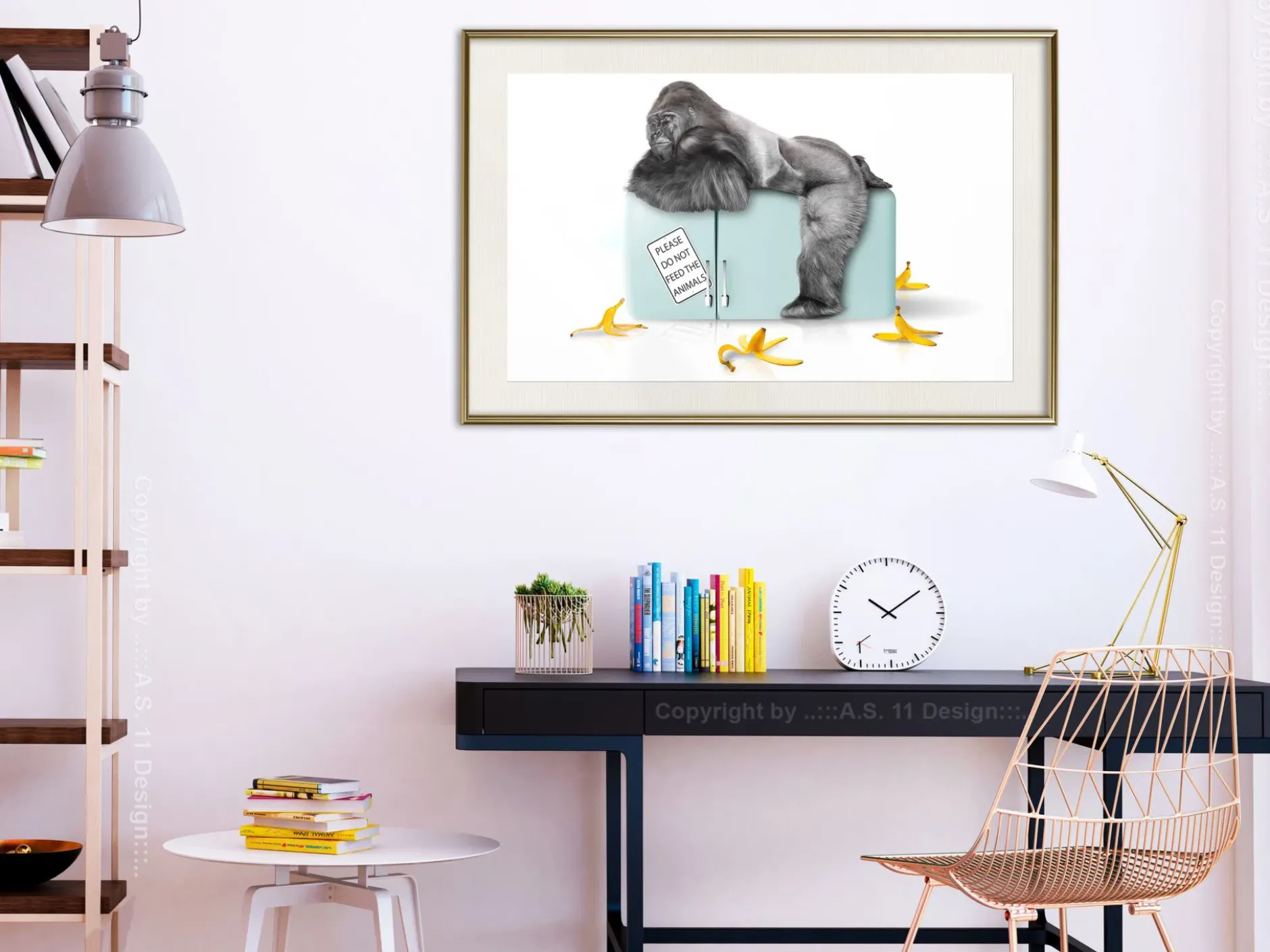 Poster 'Hungry Gorilla'