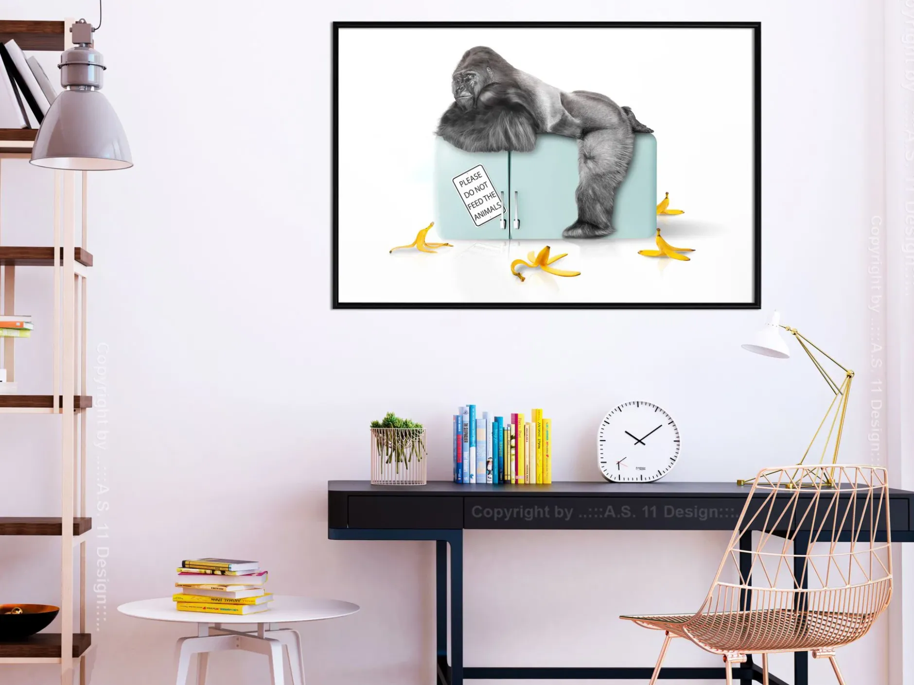 Poster 'Hungry Gorilla'