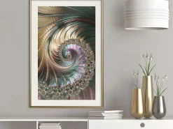Poster 'Iridescent Spiral'