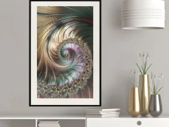 Poster 'Iridescent Spiral'