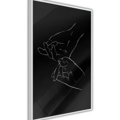 Poster 'Joined Hands (Black)'