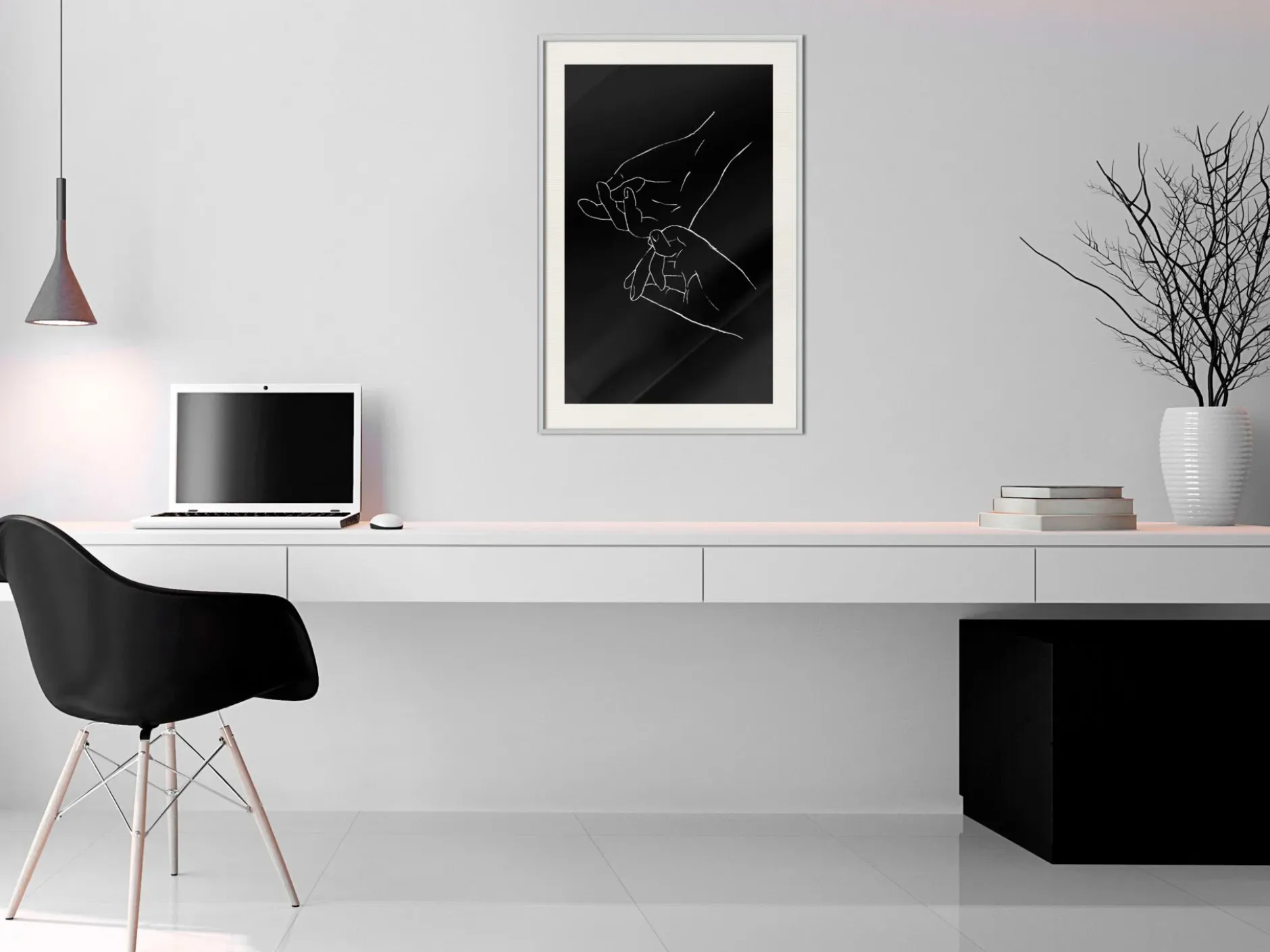 Poster 'Joined Hands (Black)'