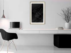Poster 'Joined Hands (Black)'