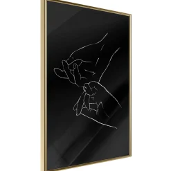 Poster 'Joined Hands (Black)'