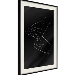 Poster 'Joined Hands (Black)'